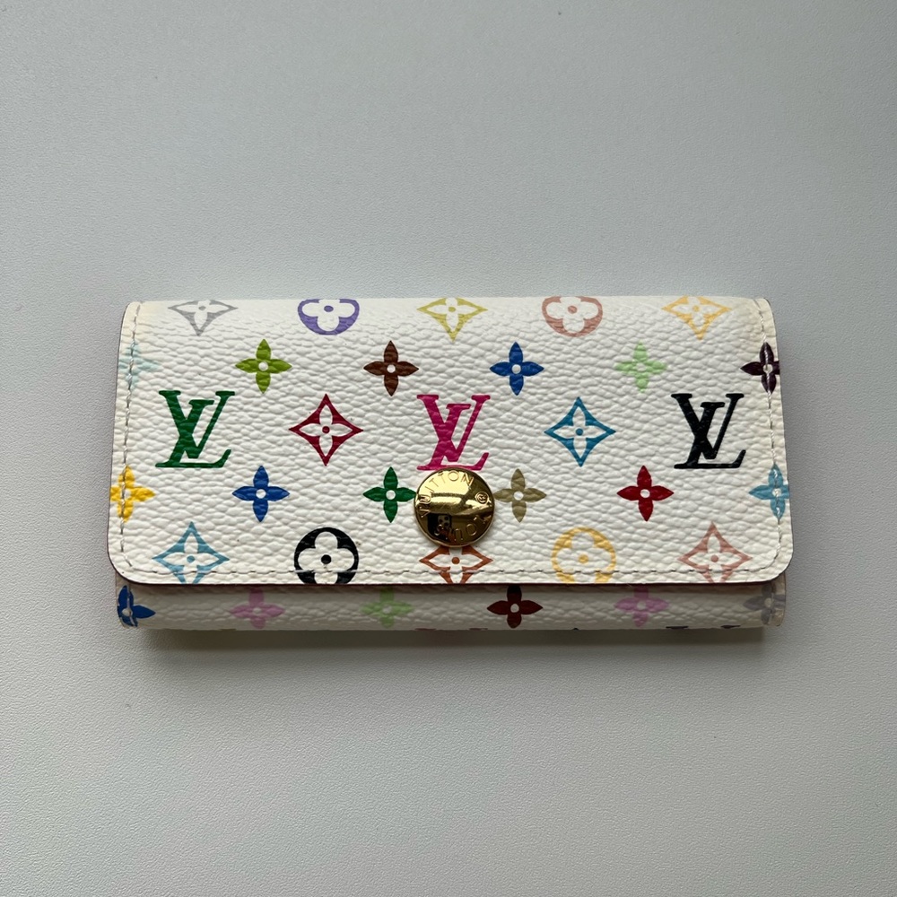 Louis Vuitton Multicles 4 Key Holder Multicolor White